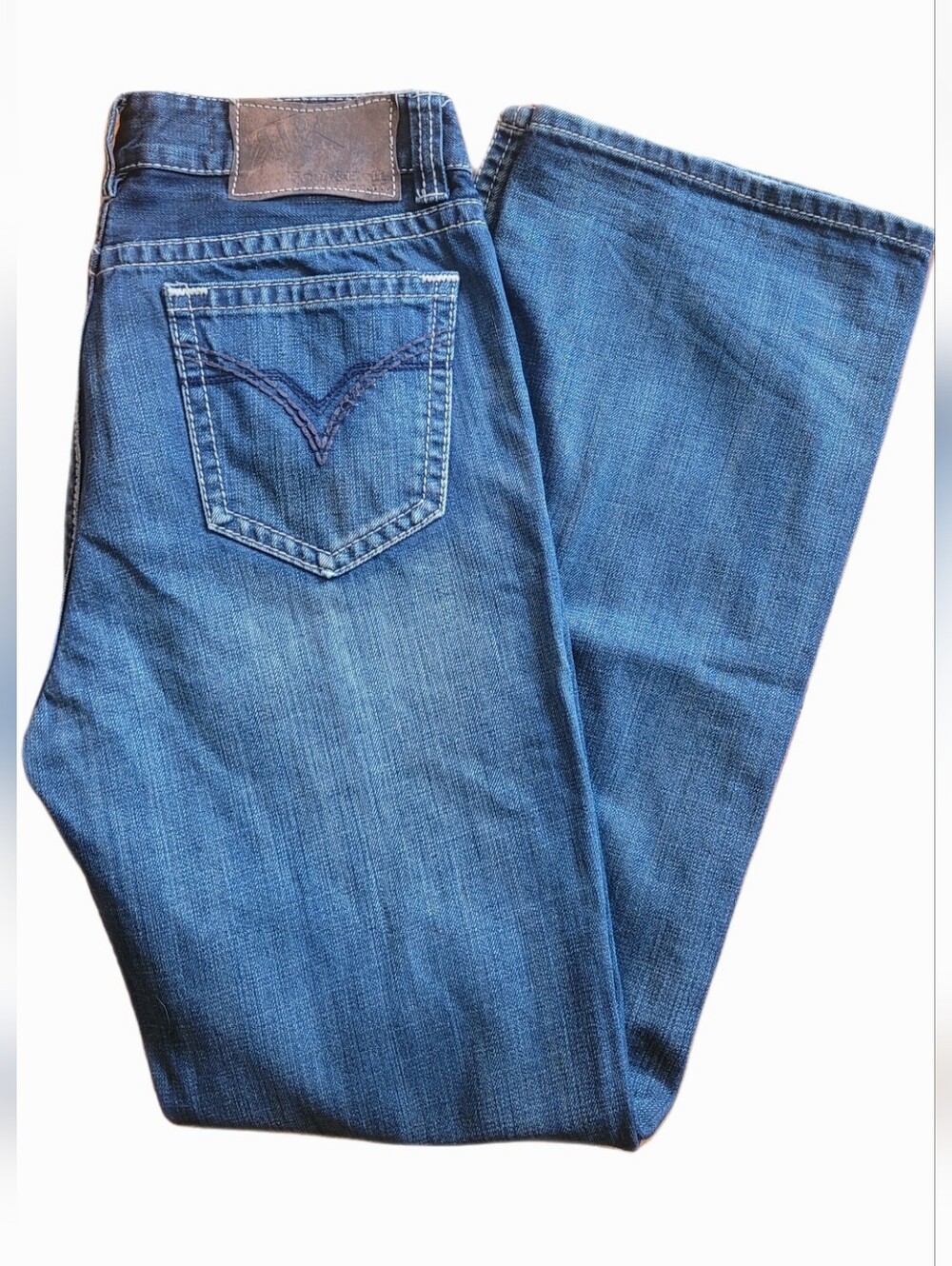 Rock & Roll Cowboy Men's 34x36 Relaxed Contrast Stitching Western Rodeo